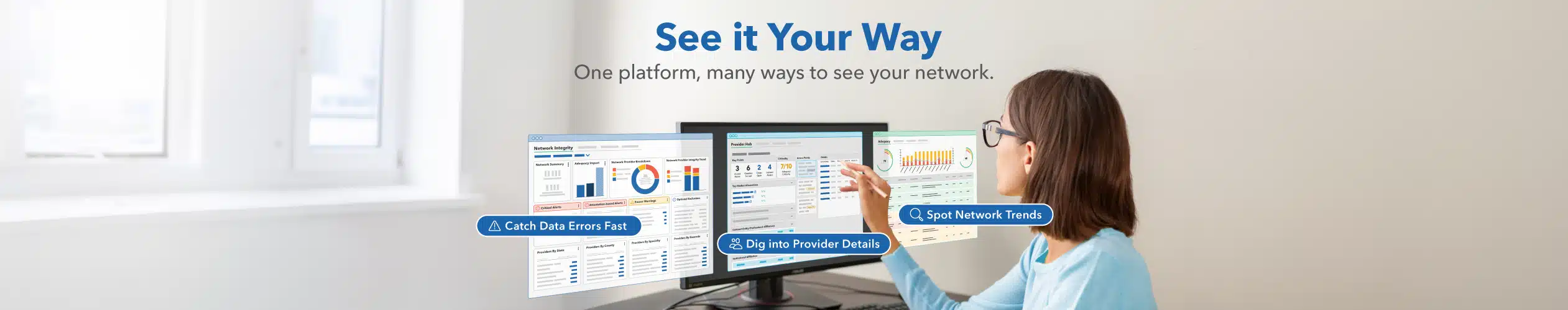 ee Your Data Your Way One Platform, many ways to see your network with Quest Analytics See Your Data Your Way One Platform, many ways to see your network with Quest Analytics