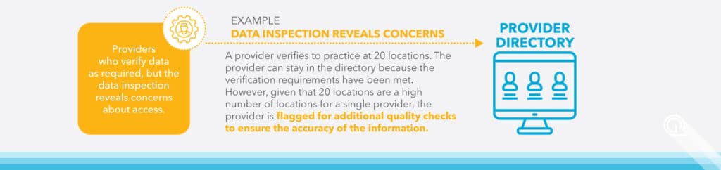 Example Data Inspection reveals concerns Flagged Providers