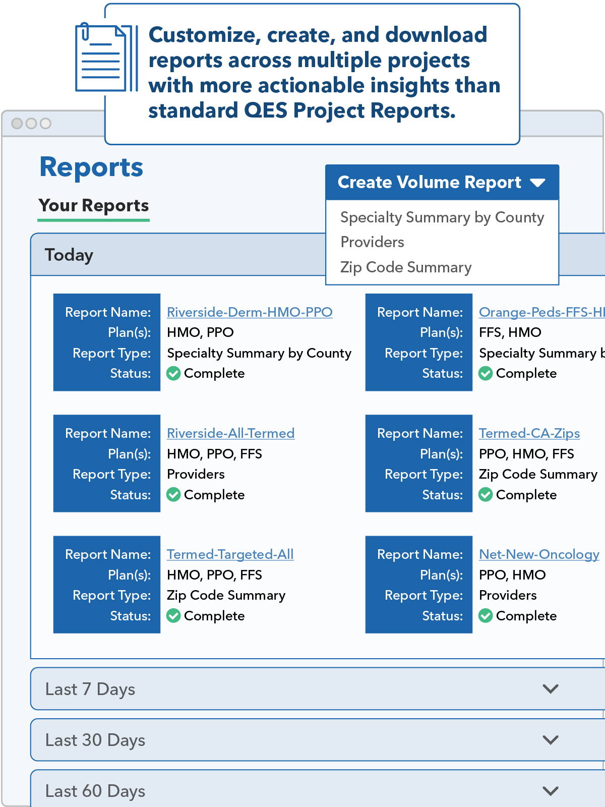 Quest Analytics Quest Enterprise Services® (QES®) Scenario Modeling Package: Volume Reporting